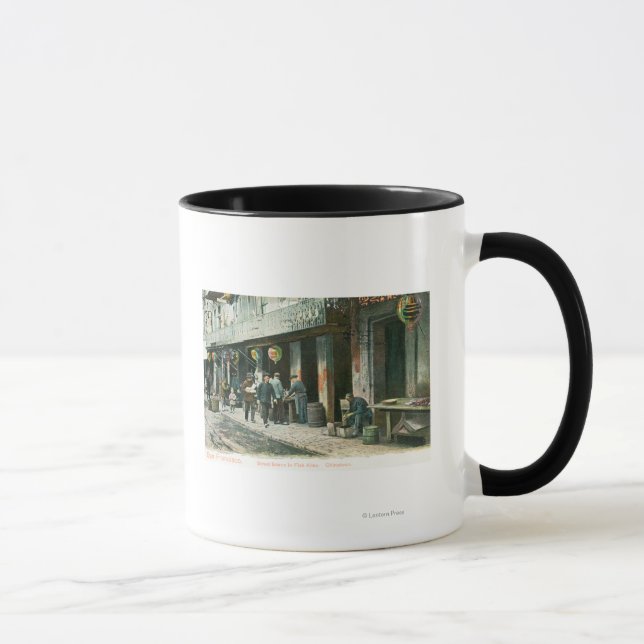 Aussicht auf eine Straße in der Fischallee Tasse (Rechts)