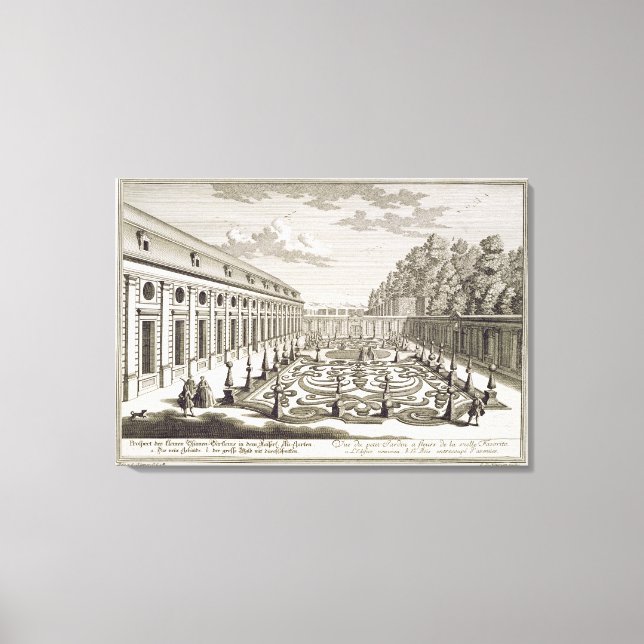Aussicht auf einen Blumengarten bei Wien, aus 'Vor Leinwanddruck (Vorderseite)