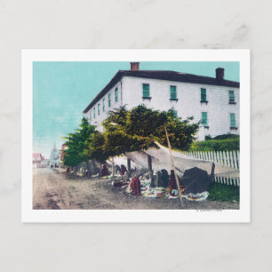 Aussicht auf Eskimo Curio VendersSitka, AK Postkarte