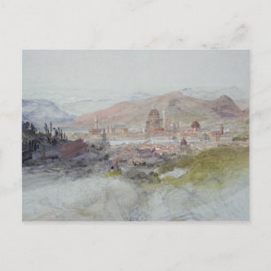 Aussicht auf Florenz, 1837-39 Postkarte