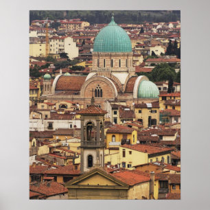 Aussicht auf Florenz, Italien von der Piazza Poster