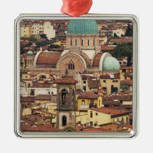 Aussicht auf Florenz, Italien von der Piazza Silbernes Ornament