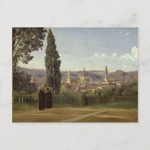 Aussicht auf Florenz Postkarte