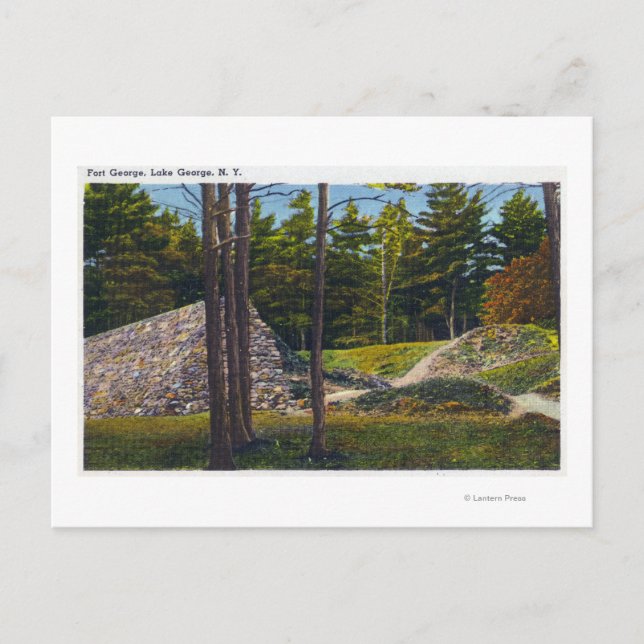 Aussicht auf Fort George Postkarte (Vorderseite)