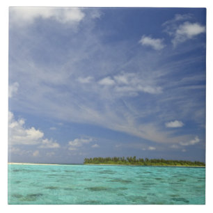 Aussicht auf Funadoo Island von Funadovilligilli 3 Fliese