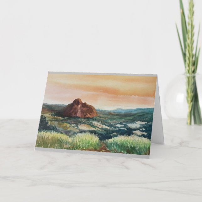 Aussicht auf Glasshouse Mountains Ankündigung (Vorderseite)