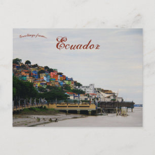 Aussicht auf Guaiaquil Ecuador Postkarte