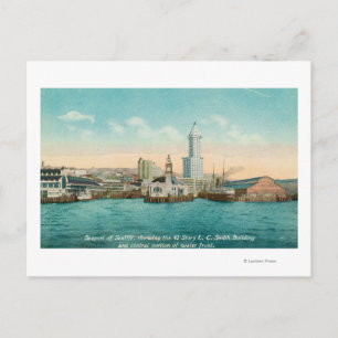 Aussicht auf Hafen und Smith Postkarte