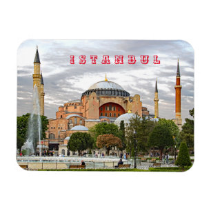 Aussicht auf Hagia Sophia. (Hagia Sophia Museum). Magnet