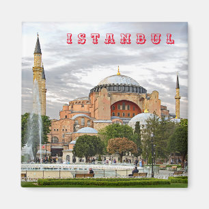 Aussicht auf Hagia Sophia. (Hagia Sophia Museum). Magnet