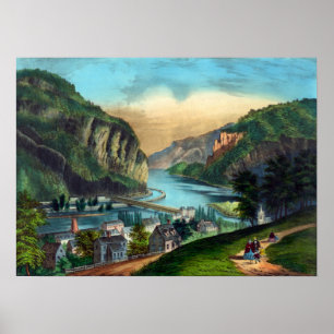 Aussicht auf Harpers Ferry, Va. -1907 Poster