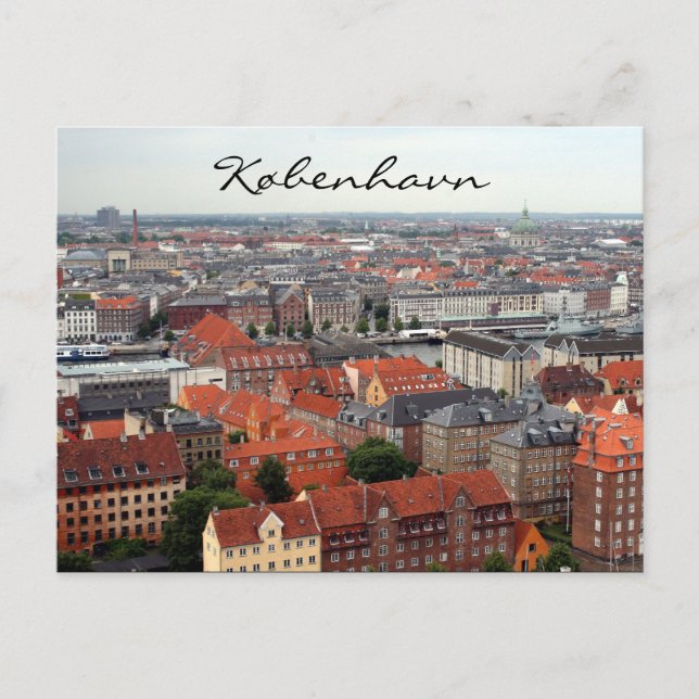 Aussicht auf Høbenhavn Postkarte (Vorderseite)