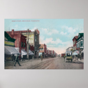 Aussicht auf Holly StreetBellingham, WA Poster