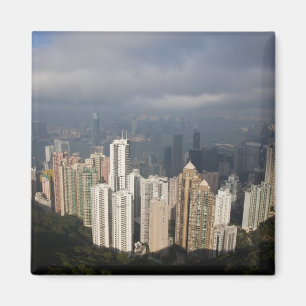 Aussicht auf Hongkong von der Spitze Magnet