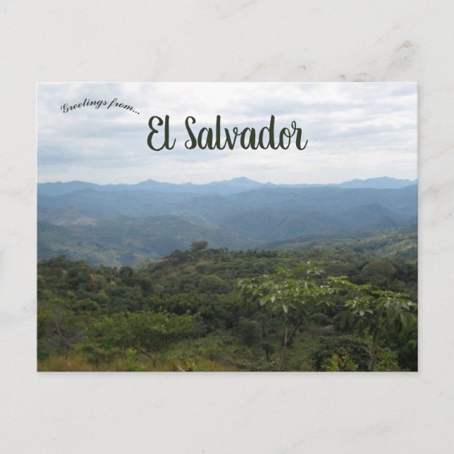 Aussicht auf Ilobasco, Cabañas El Salvador Postkarte (Vorderseite)