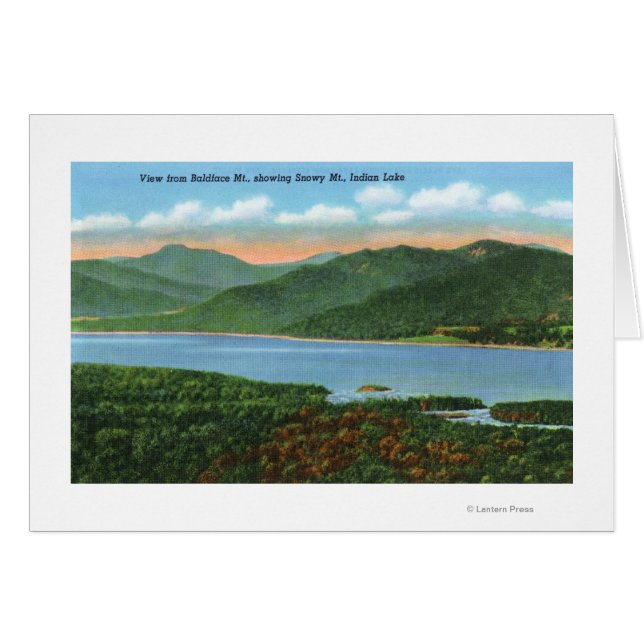 Aussicht auf Indianersee und Schneeberg (Vorderseite (Horizontal))