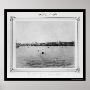 Aussicht auf Istanbul von Galata 1885 Poster