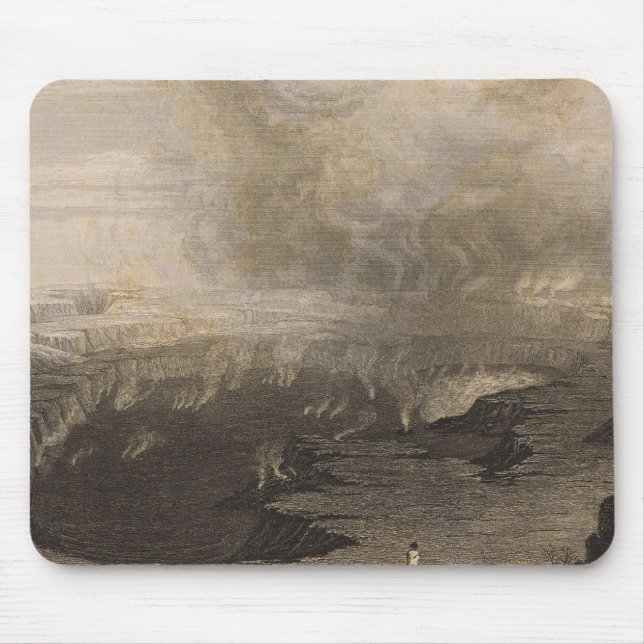 Aussicht auf Kilauea, Hawaii Mousepad (Vorne)