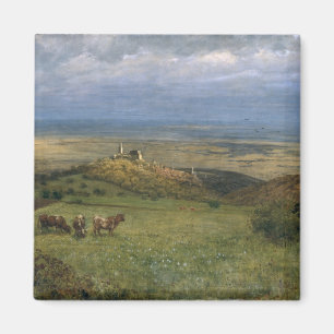 Aussicht auf Kronberg in Taunus, Deutschland, 1879 Magnet