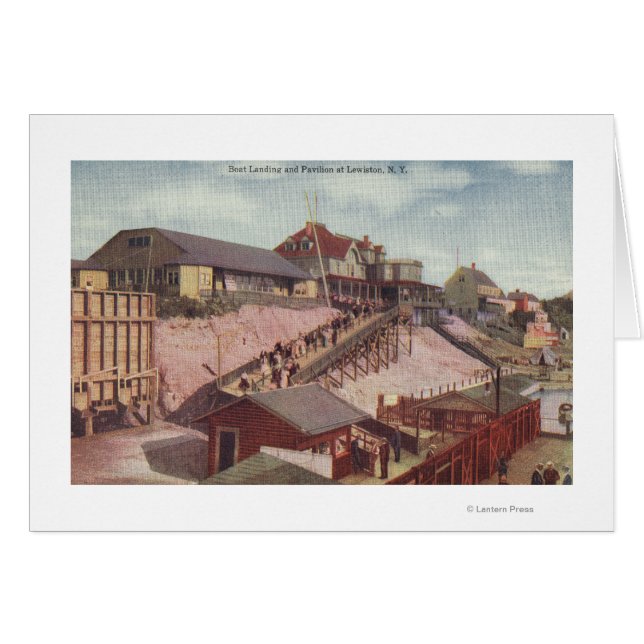 Aussicht auf Landung und Pavillon des Schiffes (Vorderseite (Horizontal))