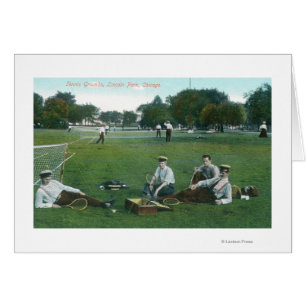 Aussicht auf Lincoln Park Tennis GroundsChicago, I