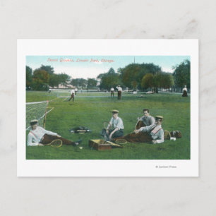Aussicht auf Lincoln Park Tennis GroundsChicago, I Postkarte