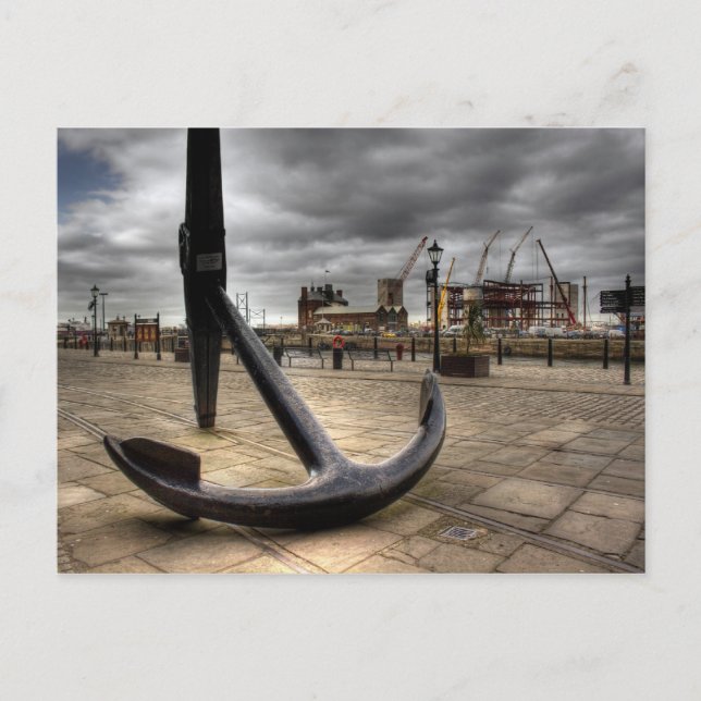 Aussicht auf Liverpool Postkarte (Vorderseite)