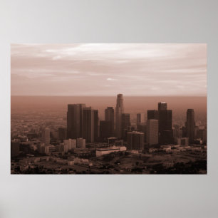 Aussicht auf Los Angeles Poster