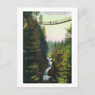 Aussicht auf Lynn Canyon Hängebrücke Postkarte