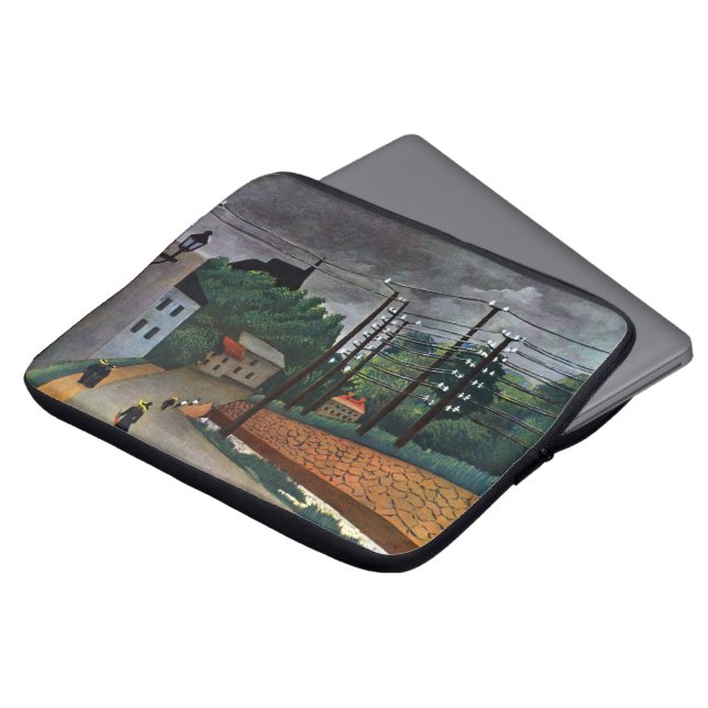 Aussicht auf Malakoff von Henri Rousseau, Vintage  Laptopschutzhülle (Vorne Oben)