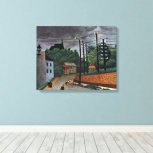 Aussicht auf Malakoff von Henri Rousseau, Vintage  Leinwanddruck