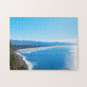 Aussicht auf Manzanita Beach, Oregon Coast Puzzle