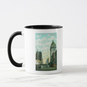 Aussicht auf Market St. bei 3. und Kearny Tasse
