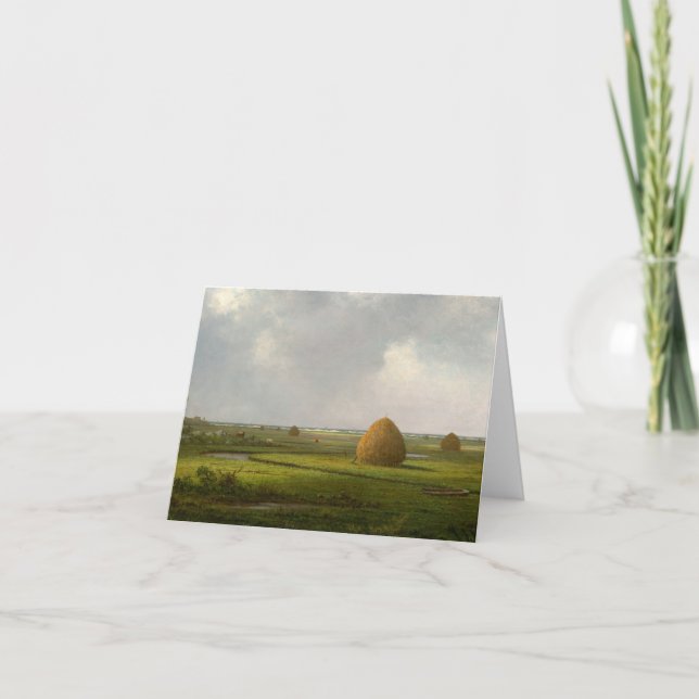 Aussicht auf Marshfield, 1876 von Martin Johnson H Dankeskarte (Vorderseite)