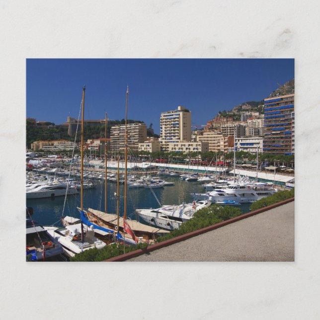 Aussicht auf Monaco Postkarte (Vorderseite)