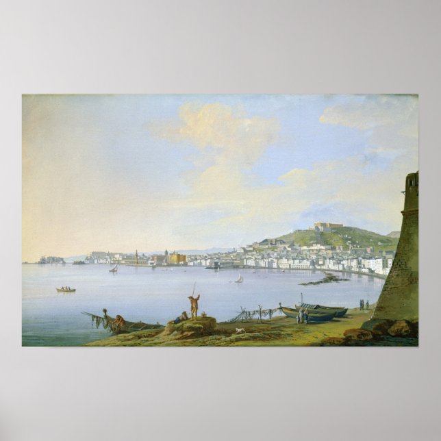 Aussicht auf Neapel Poster (Vorne)