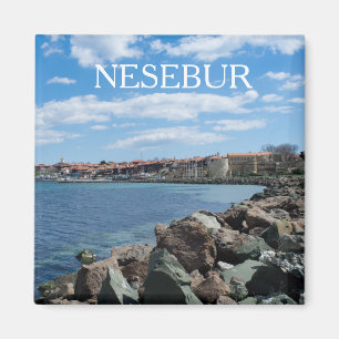 Aussicht auf Nesebur Stadt, Bulgarien Magnet