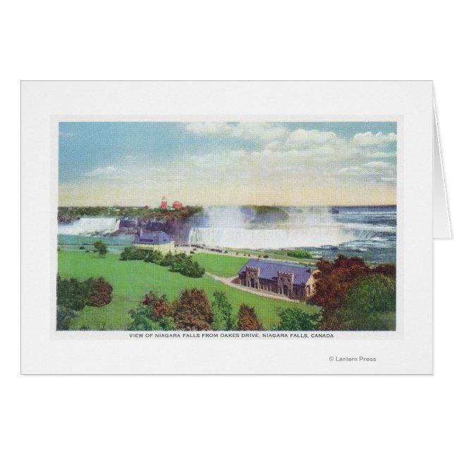 Aussicht auf Niagarafälle vom Oakes Drive (Vorderseite (Horizontal))