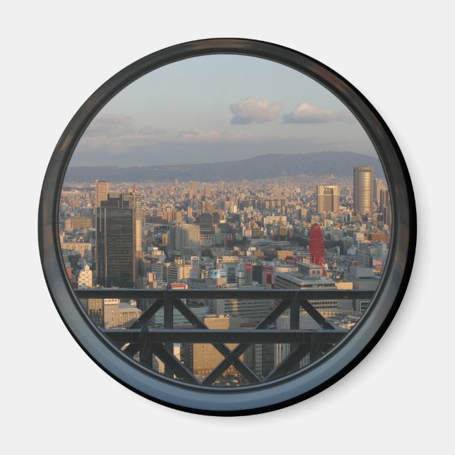 Aussicht auf Osaka Japan vom Umeda Sky Gebäude Magnet (Vorne)