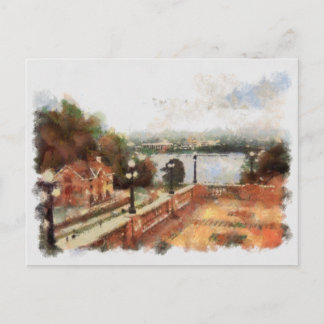Aussicht auf Ottawa-Schlösser vom Schloss Laurier Postkarte