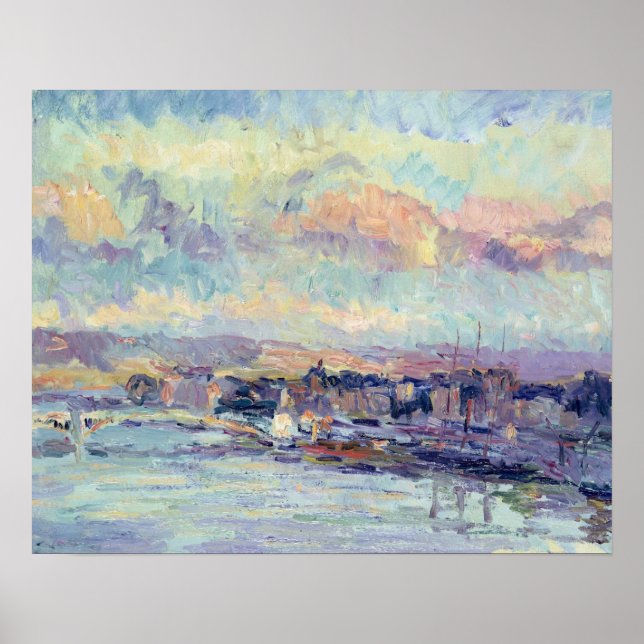 Aussicht auf Paris (Öl auf Leinwand) Poster (Vorne)