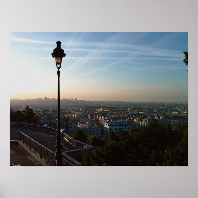Aussicht auf Paris Poster (Vorne)