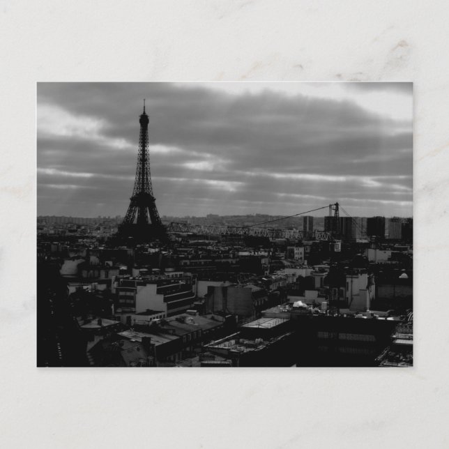 Aussicht auf Paris Postkarte (Vorderseite)