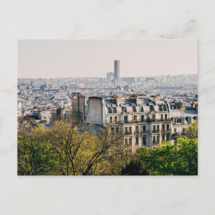 Aussicht auf Paris Vom Montmartre Hill Postkarte
