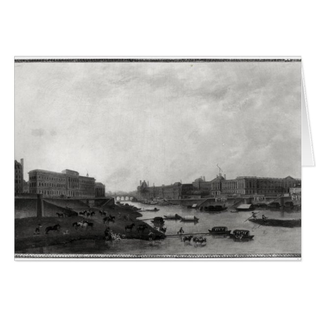 Aussicht auf Paris vom Pont-Neuf, c.1800 (Vorderseite (Horizontal))