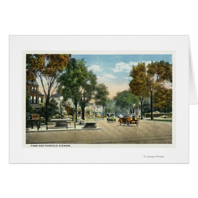 Aussicht auf Park und Fairfield Avenue (Vorderseite (Horizontal))