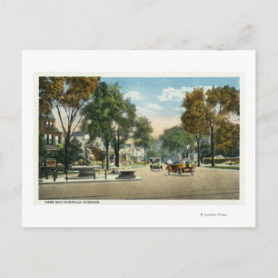 Aussicht auf Park und Fairfield Avenue Postkarte