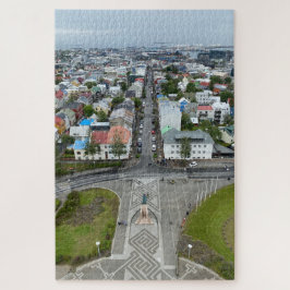 Aussicht auf Reykjavik, Island aus Hallgrimskirkja Puzzle