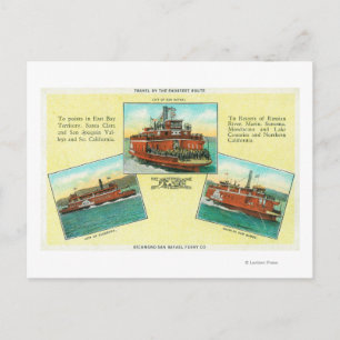 Aussicht auf Richmond-San Rafael Ferries Postkarte
