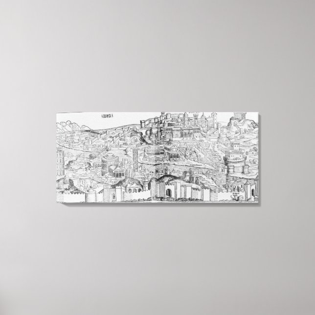 Aussicht auf Rom, 1493 Leinwanddruck (Vorderseite)